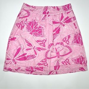 Vintage Lilly Pulitzer A-Line Flare Knee Length Skirt Size 6 Excellent Condition